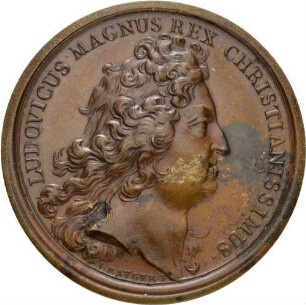 Medaille auf die Einnahme von Breisach 1703