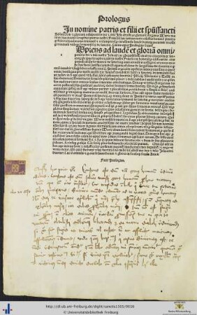Handschriftliche Glaubenssätze