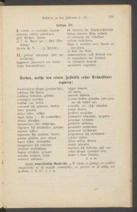 Verben, welche den reinen Infinitiv (ohne Präposition) regieren