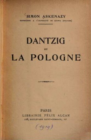 Dantzig et la Pologne