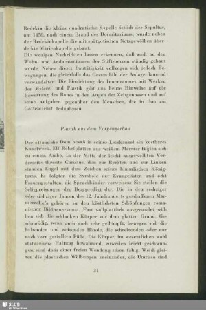 Plastik aus dem Vorgängerbau