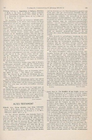 897-898 [Rezension] Eissfeldt, Otto, Kleine Schriften zum Alten Testament