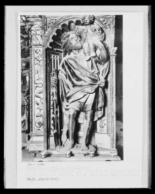 Hochaltar in San Pablo — Erstes Altargeschoss — Heiliger Christophorus