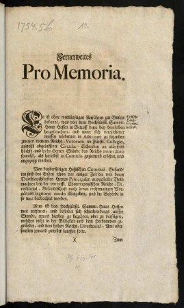 1r-2v, Fernerweites Pro Memoria