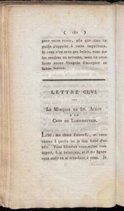 Lettre CLVI. - Lettre CLX.