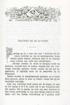 Trouwen bij de Javanen
