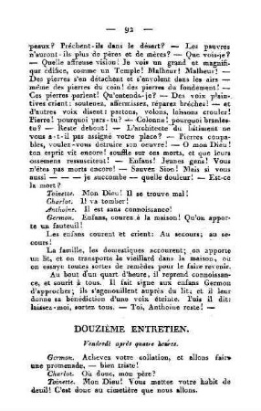 Douzième entretien