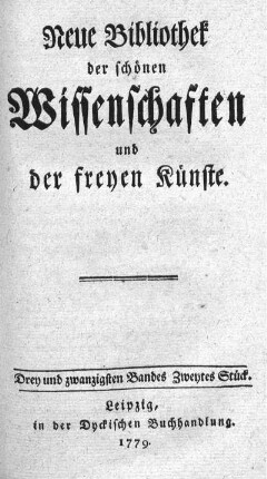 Drey und zwanzigsten Bandes zweytes Stück