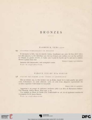 Bronzes