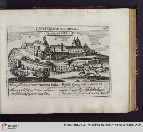 A35. Decklenburg, "Hostis discordes superat"
