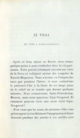 Le Volga. De tver a Nijni-Novgorod