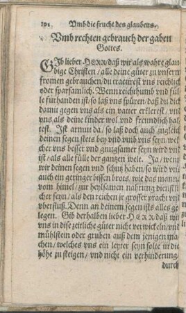 Vmb rechten gebrauch der gaben Gottes.