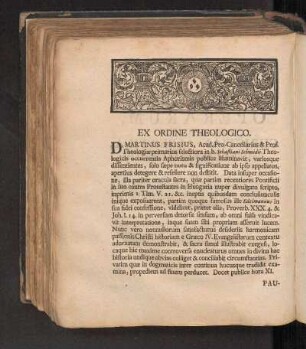 Ex Ordine Theologico.