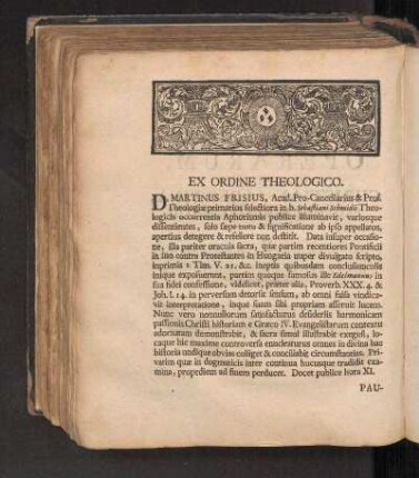 Ex Ordine Theologico.