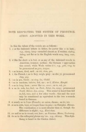 Note respecting the system of pronunciation adopted in this work