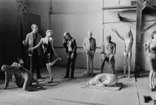 Im Atelier der Künstler Thea Richter und Hartmut Bonk