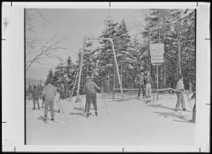 Altenberg. Ski-Lift am "Alten Raupennest"