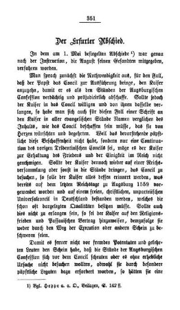 Der Erfurter Abschied.