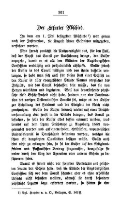 Der Erfurter Abschied.