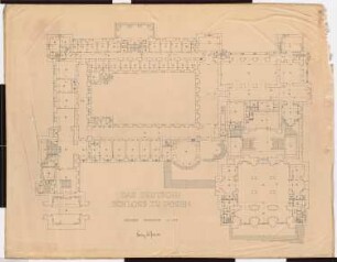 Schloss Posen, Posen Umbau: Grundriss EG 1:100