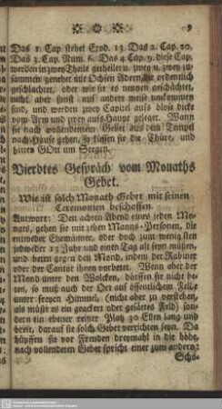 Vierdtes Gespräch vom Monaths Gebet