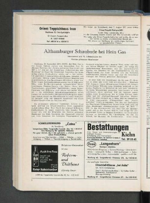 Althamburger Schaubude bei Hein Gas