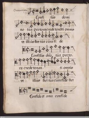 Orlandus di Lassus : Confisus domino tua