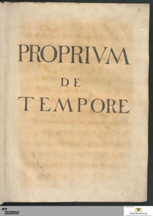 Proprium de tempore