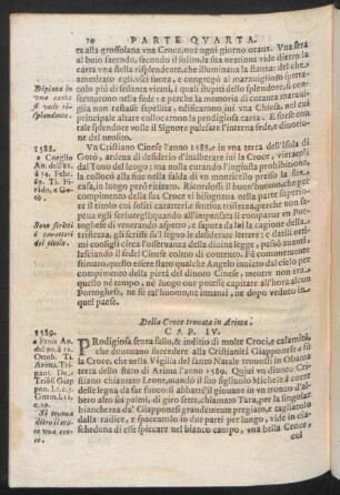 Cap. IV. Della Croce trovata in Arima