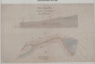 Gleisanschluss Tonwerk Niederpleis: Höhen- und Lageplan zur Herstellung eines Anschlussgleises für das Tonwerk Niederpleis.