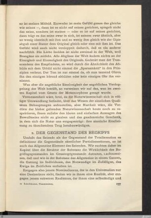 2. Der Gegenstand des Begriffs