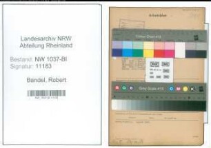 Entnazifizierung Robert Bandel , geb. 12.05.1901 (Abt.Leiter)