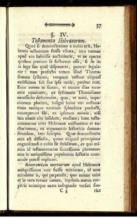 §. IV. Testamenta Hebraeorum.