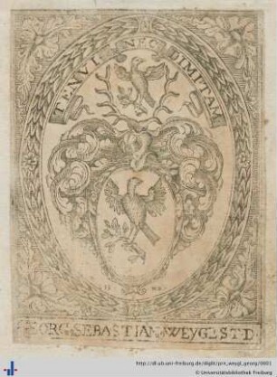 [Provenienz]: Weygl, Georg Sebastian