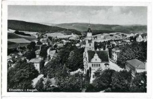 Eibenstock. Blick auf Eibenstock