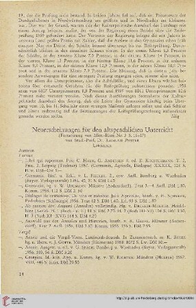 Neueerscheinungen für den altsprachlichen Unterricht