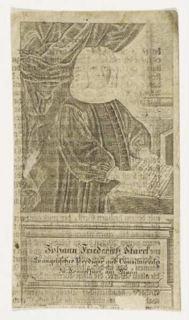 Bildnis des Johann Friederich Starck