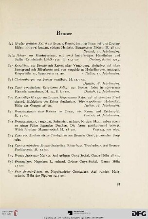 Bronze (Nr. 826-848)