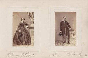 links: Julie von Seldeneck geb. von Brandt rechts: W. von Seldeneck