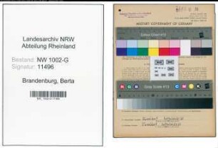 Entnazifizierung Berta Brandenburg, geb. 16.02.1893 (Koechin)