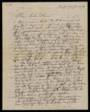 Brief an Mama, 22.01.1910, Lindi