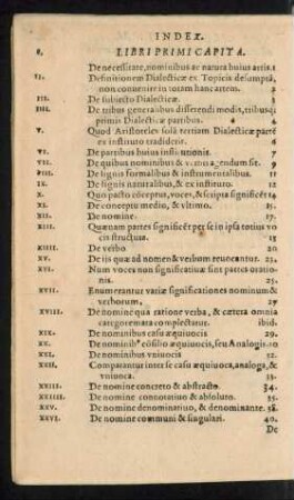 Libri Primi Capita.