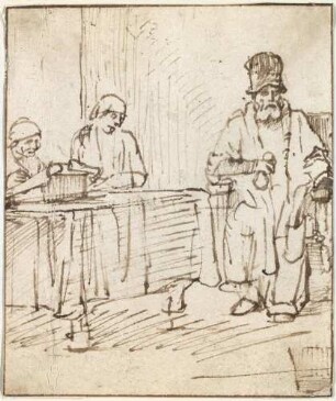 Mann in einem Lehnstuhl (Arbeiter im Weinberg?)
