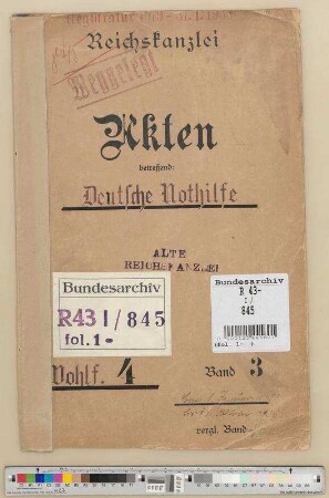 Deutsche Nothilfe: Bd. 3