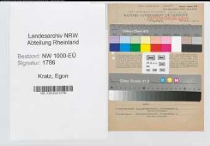 Entnazifizierung Egon Kratz, geb. 17.06.1913 (Kaufm.Angest.)