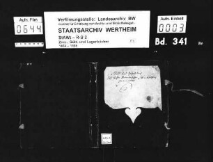 Gült- und Zehntbuch des Klosters Bronnbachischen Hofs in Würzburg