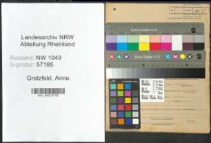 Entnazifizierung Anna Gratzfeld , geb. 30.09.1903 (Tabakwarengrosshaendlerin)