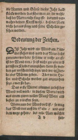 Bedeutung der Zeichen.
