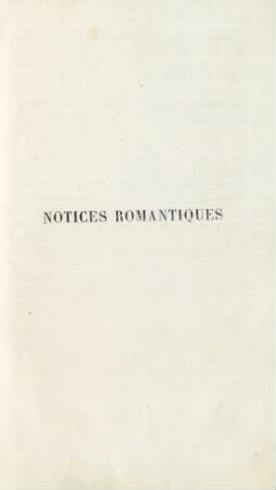 Notices romantiques