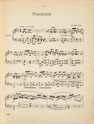 Album : favorite pianoforte pieces. Vol. 6, Polonaise (C min.). Barcarolle (G maj.). Allegro appassionato. Mélodie. Ondine